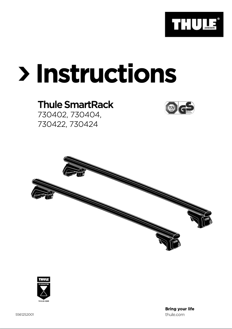 Image de la première page du manuel de l'appareil SmartRack XT 1350