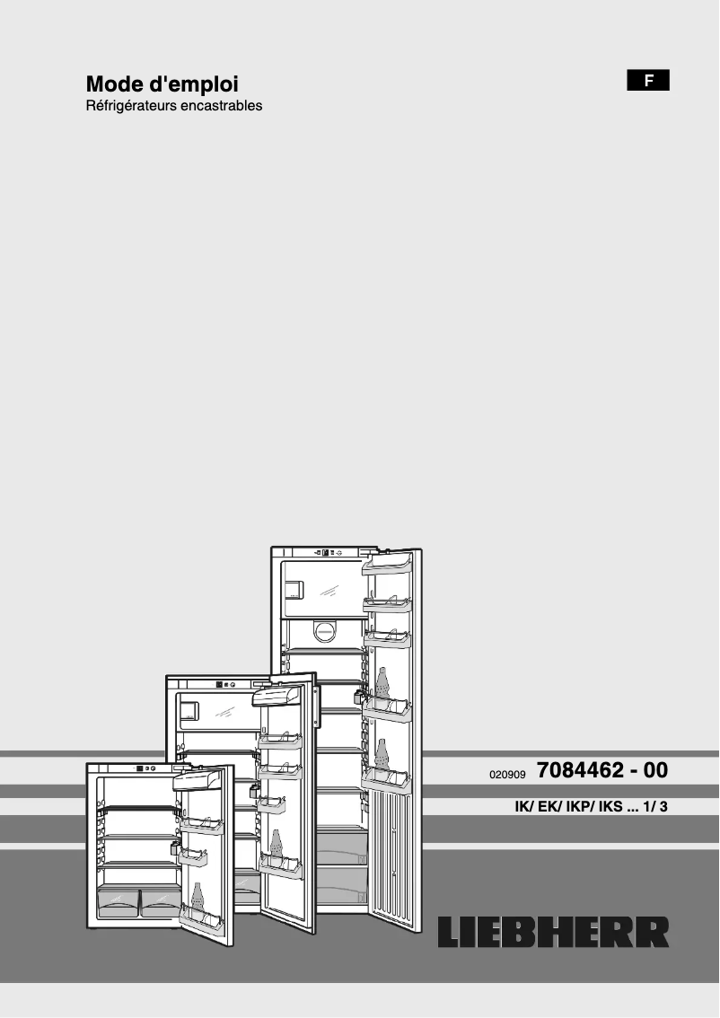 Page 1 de la notice Manuel utilisateur Liebherr IK 1504 Comfort