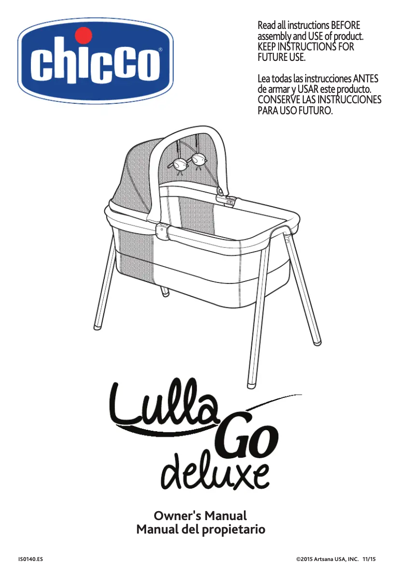 Page 1 de la notice Manuel utilisateur Chicco LullaGo Deluxe