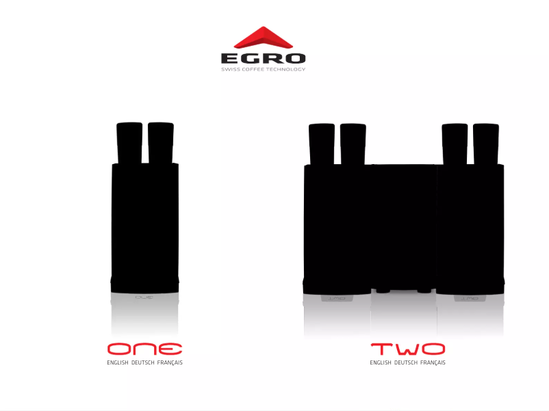 Page 1 de la notice Manuel utilisateur Egro ONE