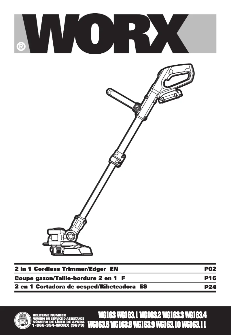 Página 1 del manual Manual de usuario Worx WG163.8
