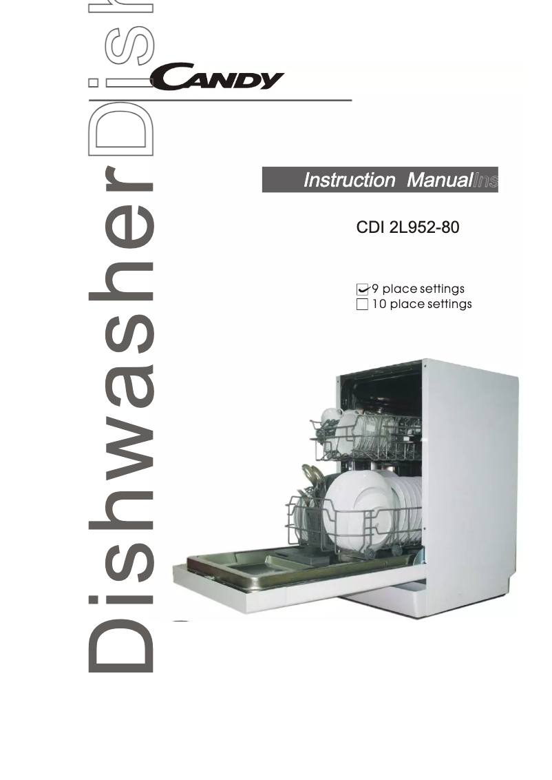 Page 1 de la notice Manuel utilisateur Candy CDI 2L952-80