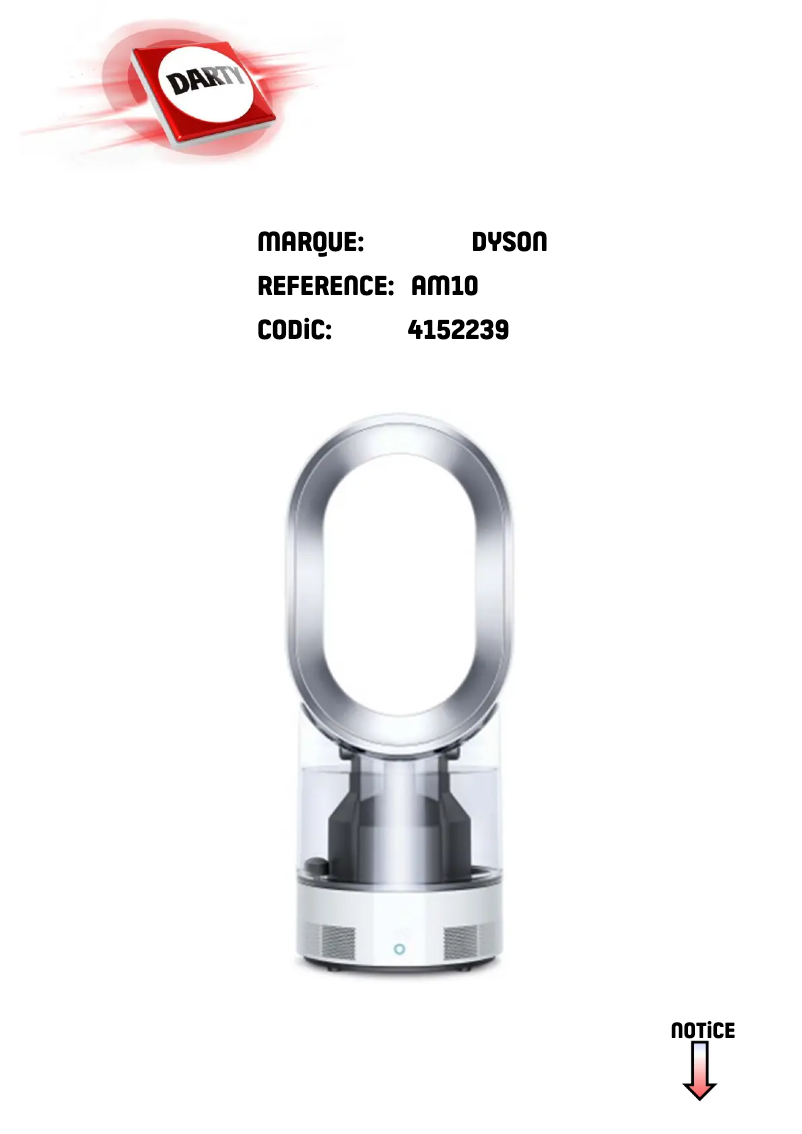 Page n°1 - Manuel utilisateur Dyson AM10