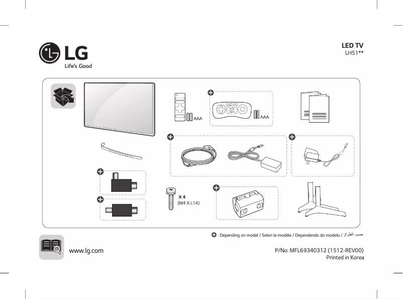 Page n°1 - Manuel utilisateur LG 43LH520T