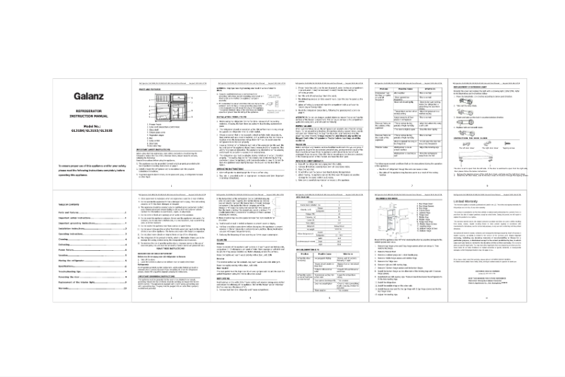 Page n°1 - Manuel utilisateur Galanz GL31BK