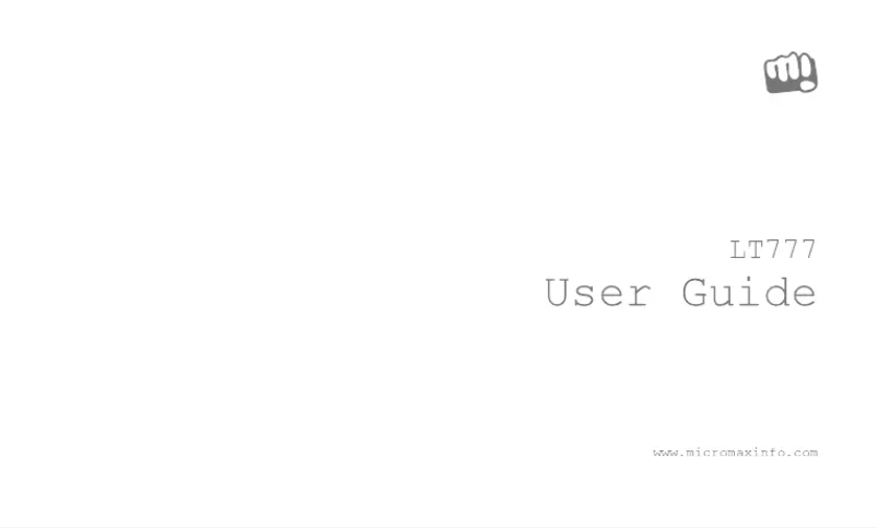 Page 1 de la notice Manuel utilisateur Micromax LT777 Canvas