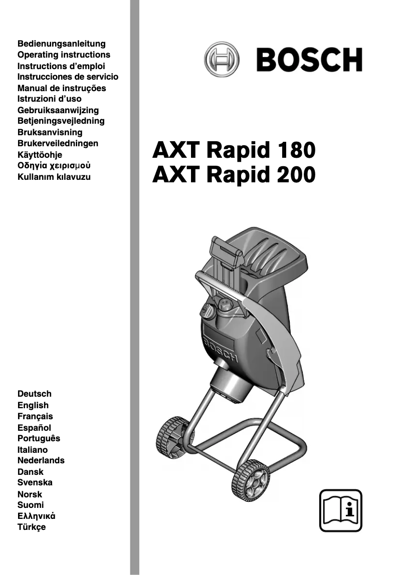 Image de la première page du manuel de l'appareil AXT Rapid 180