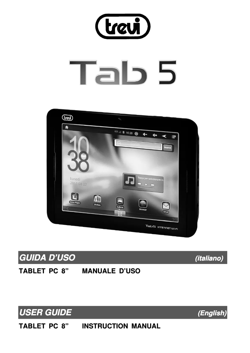 Image de la première page du manuel de l'appareil TAB 5