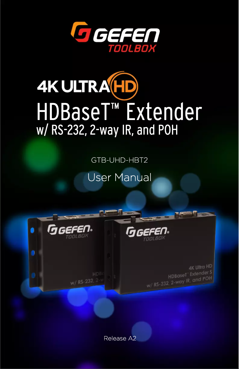 Página 1 del manual Manual de usuario Gefen GTB-UHD-HBT2