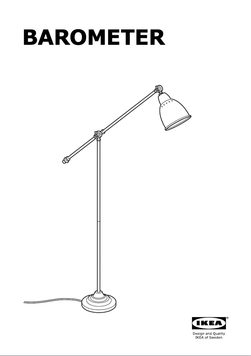 Page 1 de la notice Mode d'emploi Ikea BAROMETER