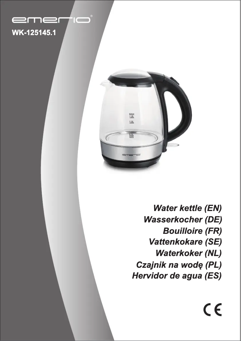 Page 1 de la notice Manuel utilisateur Emerio WK-125145.1