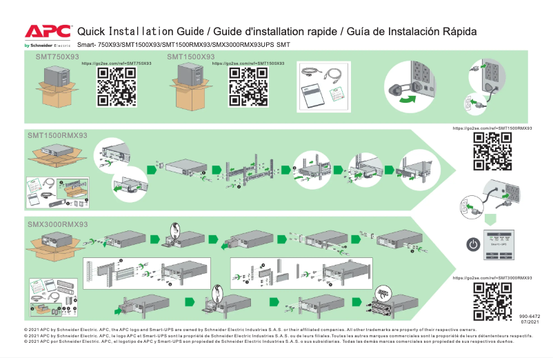 Page n°1 - Manuel utilisateur APC Smart-UPS SMX3000RMX93