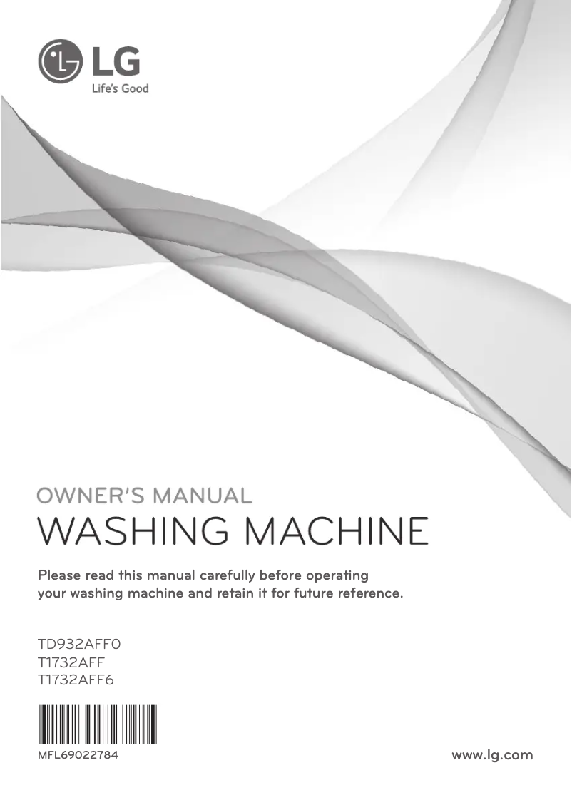 Page n°1 - Manuel utilisateur LG TD932AFF0