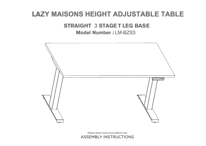 Image de la première page du manuel de l'appareil LM-BZS3