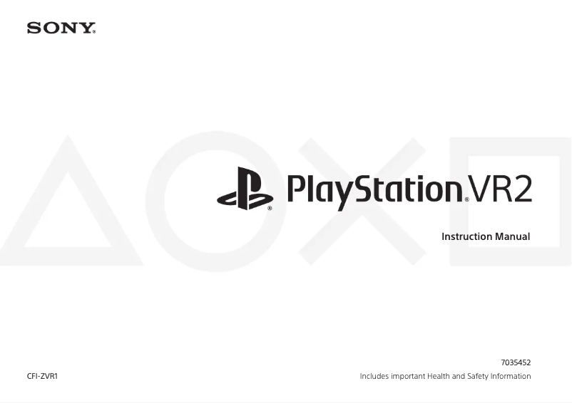 Page n°1 - Manuel utilisateur Sony PlayStation VR2