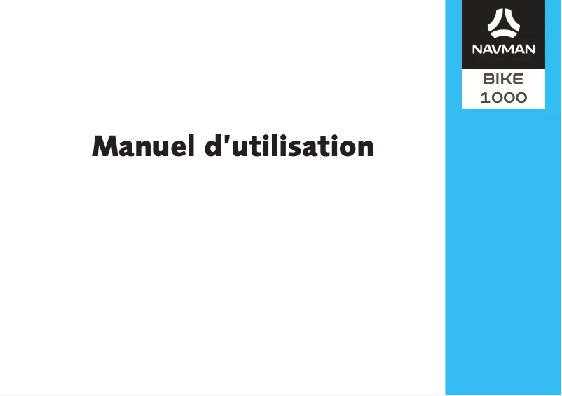 Page n°1 - Manuel utilisateur Navman Bike 1000