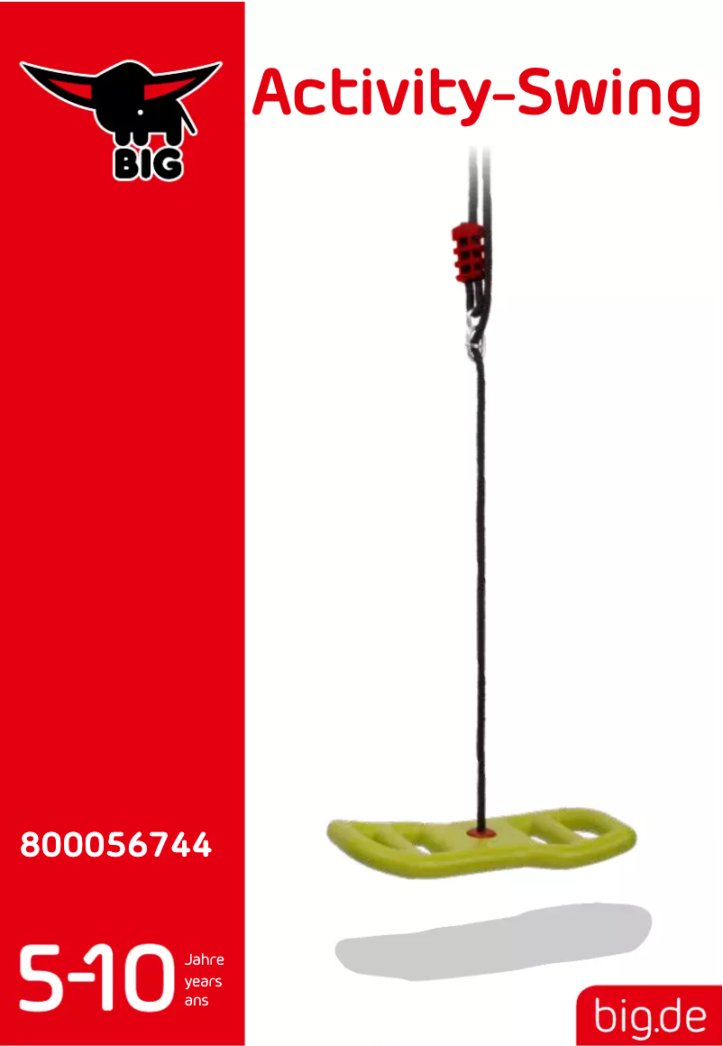 Page 1 de la notice Manuel utilisateur BIG Activity-Swing 800056744