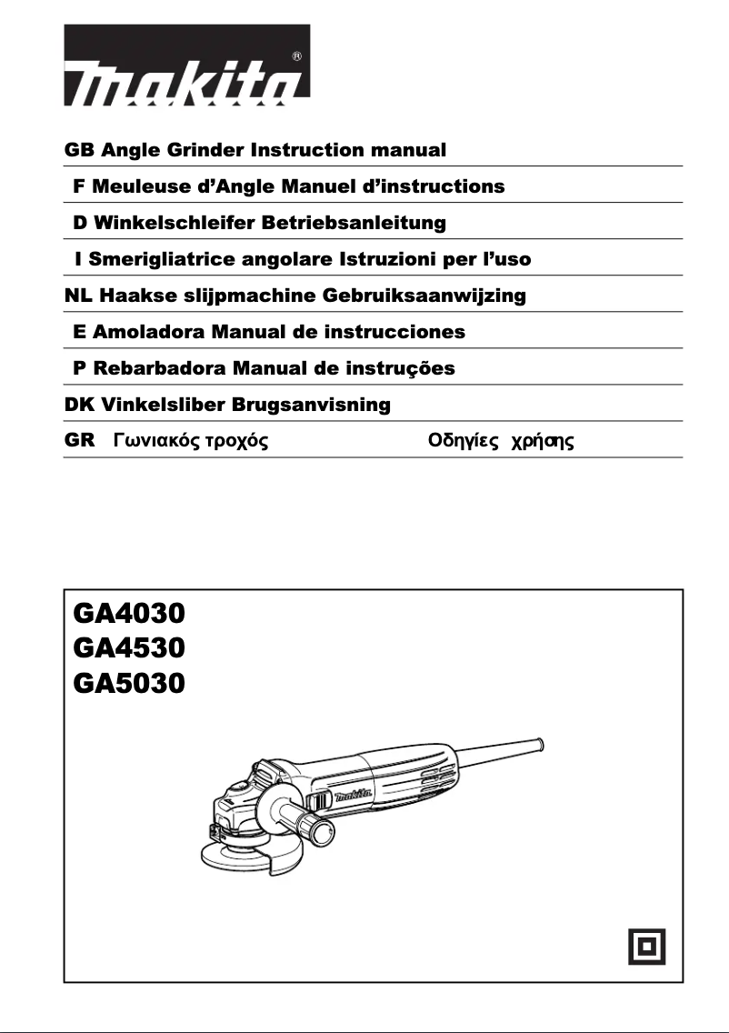 Page 1 de la notice Mode d'emploi Makita GA4530