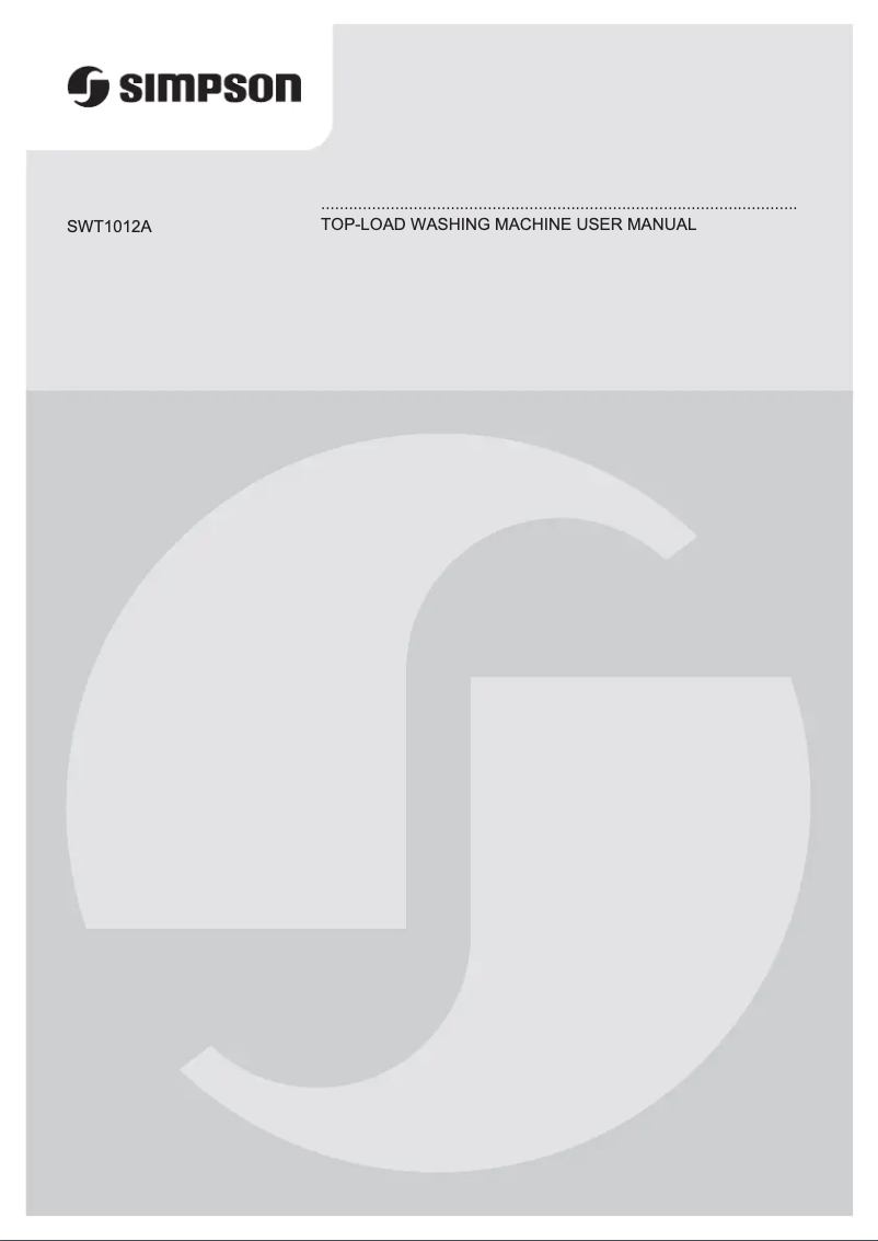 Page n°1 - Manuel utilisateur Simpson SWT1012A