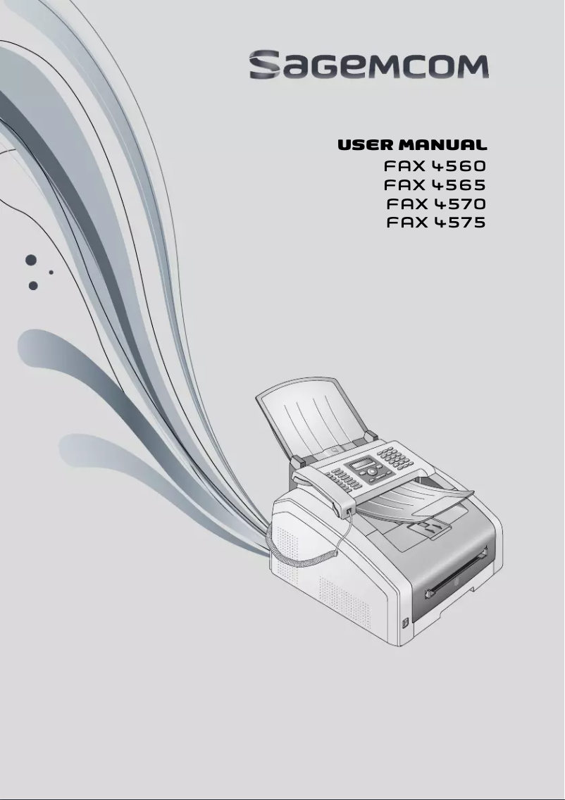 Page 1 de la notice Manuel utilisateur Sagemcom FAX 4570