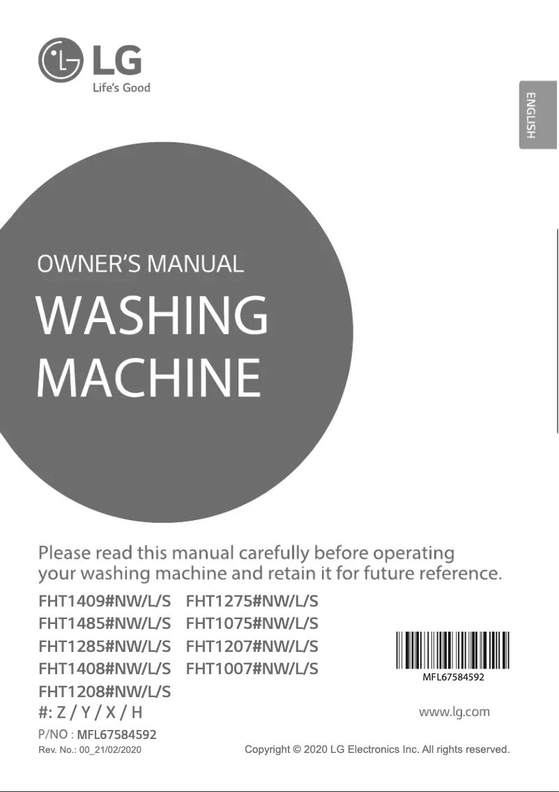 Página 1 del manual Manual de usuario LG FHT1208ZNW