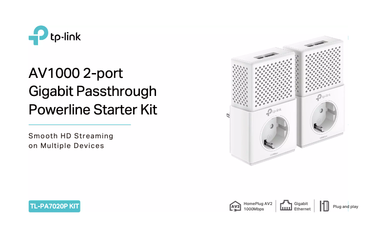 Image de la première page du manuel de l'appareil TL-PA7020P KIT