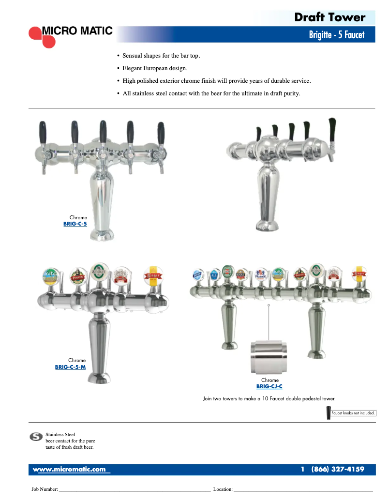 Page 1 de la notice Manuel utilisateur Micro Matic BRIG-C-5