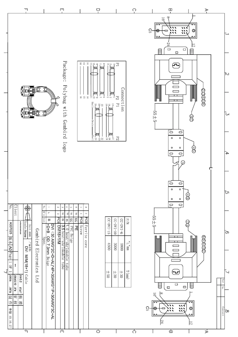 Page n°1 - Manuel utilisateur Gembird CC-DVI2-10