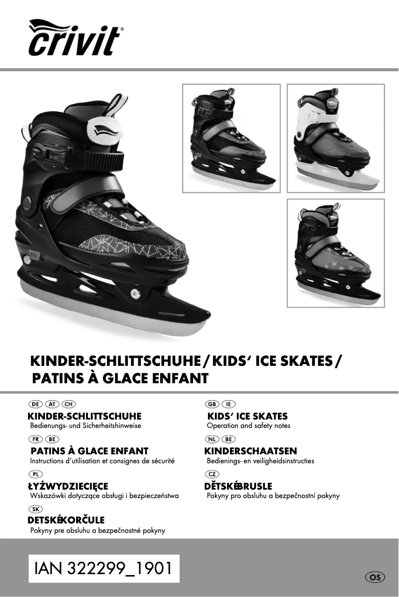 Page 1 de la notice Manuel utilisateur Crivit IAN 322299