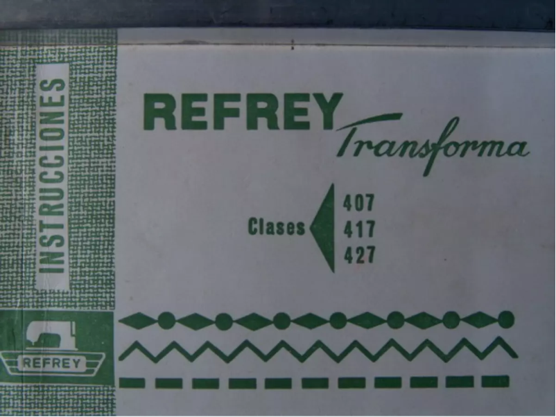 Page n°1 - Manuel utilisateur Refrey Transforma 407