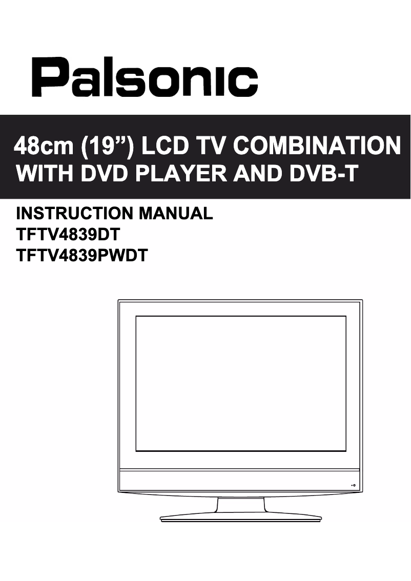 Image de la première page du manuel de l'appareil TFTV4839DT