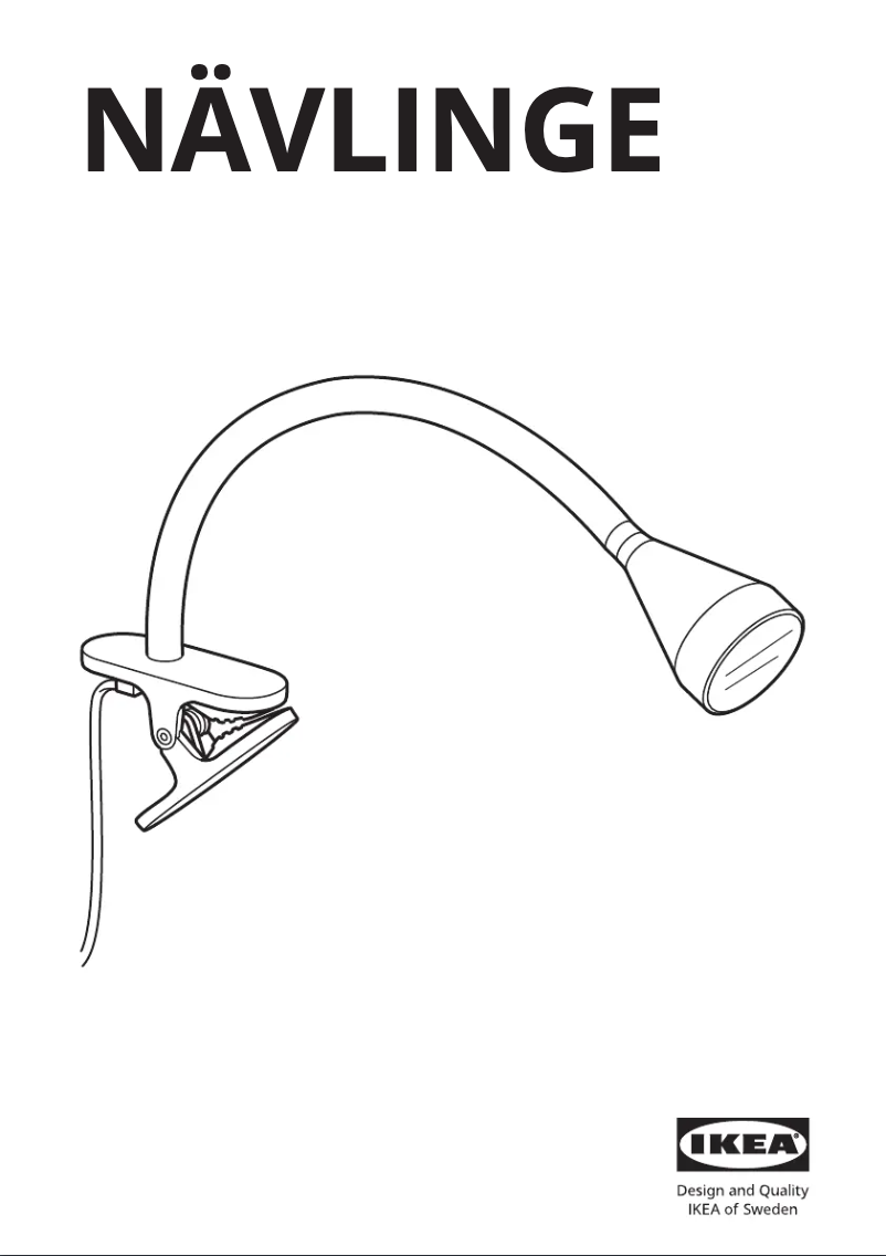 Image de la première page du manuel de l'appareil NÄVLINGE 905.747.77