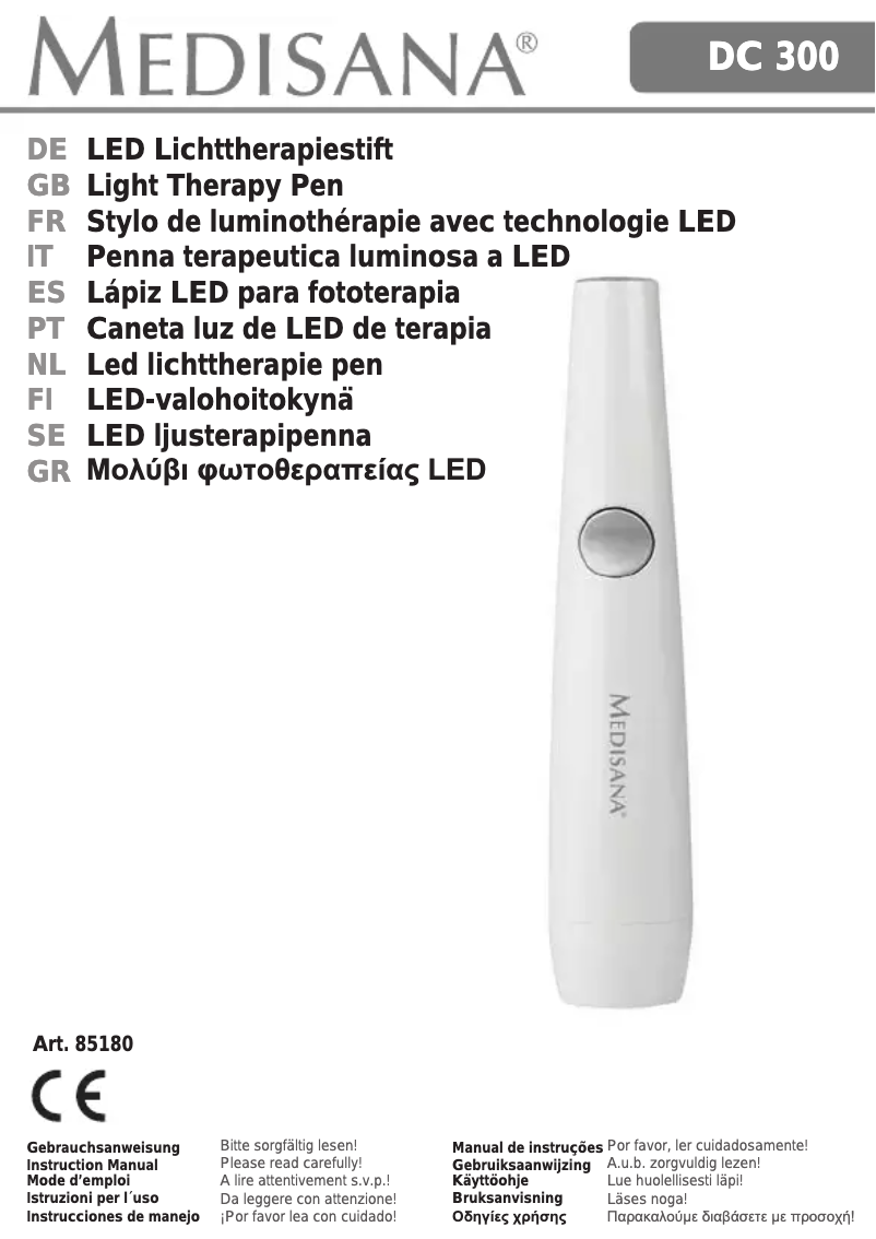 Page n°1 - Manuel utilisateur Medisana DC 300