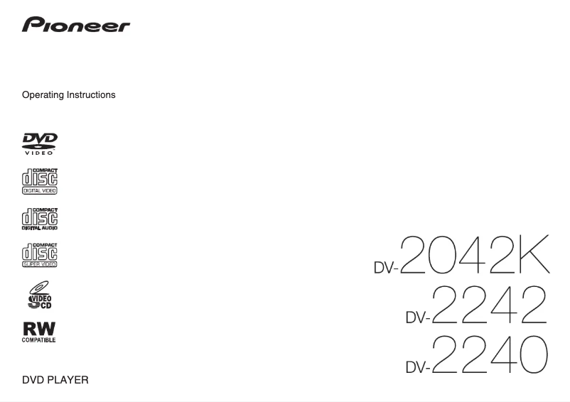 Image de la première page du manuel de l'appareil DV-2042KE