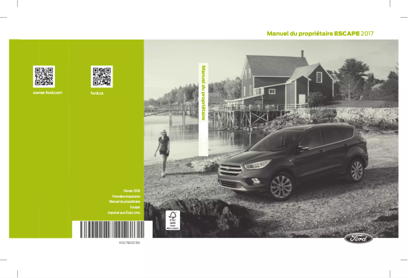 Image de la première page du manuel de l'appareil Escape (2017)