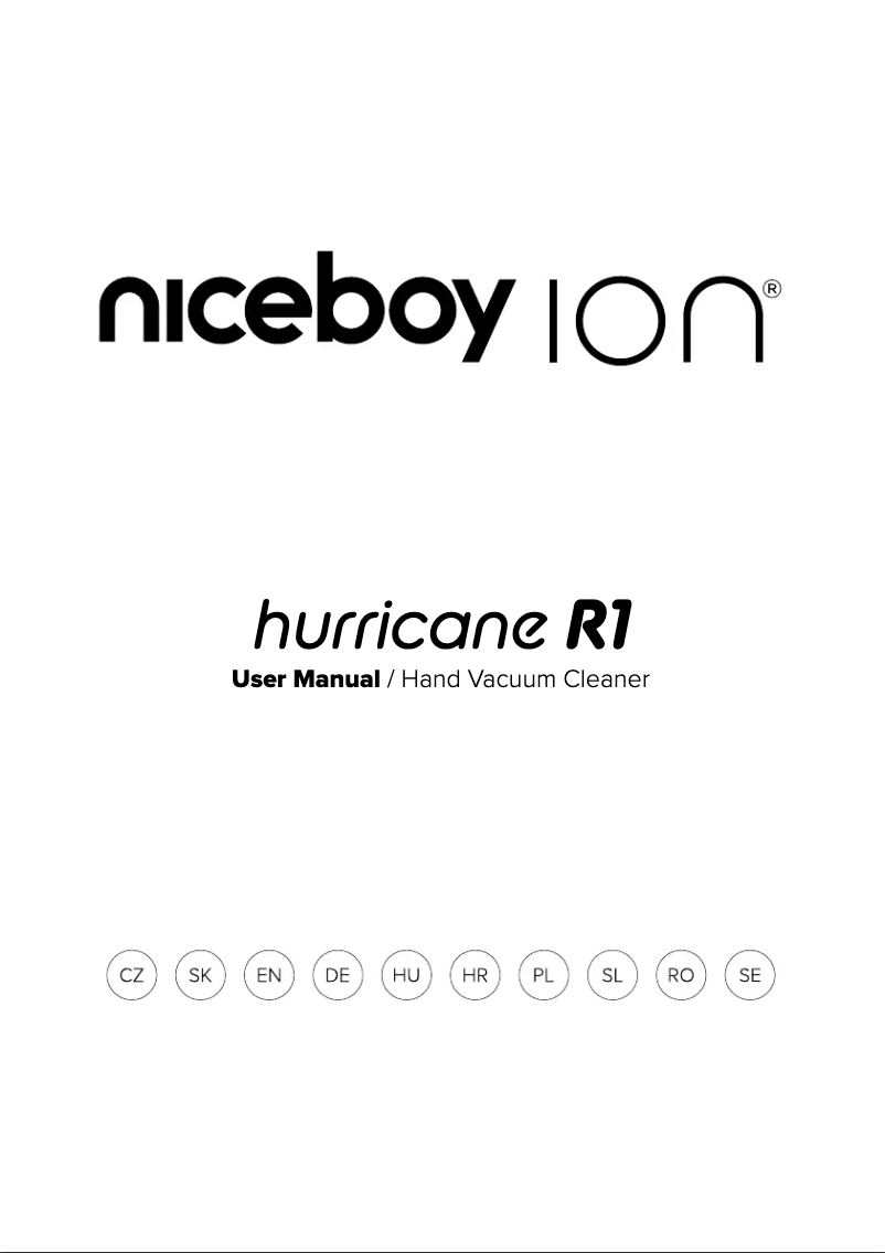 Page 1 de la notice Manuel utilisateur Niceboy ION Hurricane R1