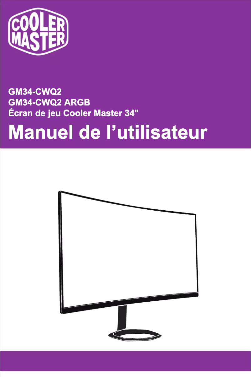 Image de la première page du manuel de l'appareil GM34-CWQ2