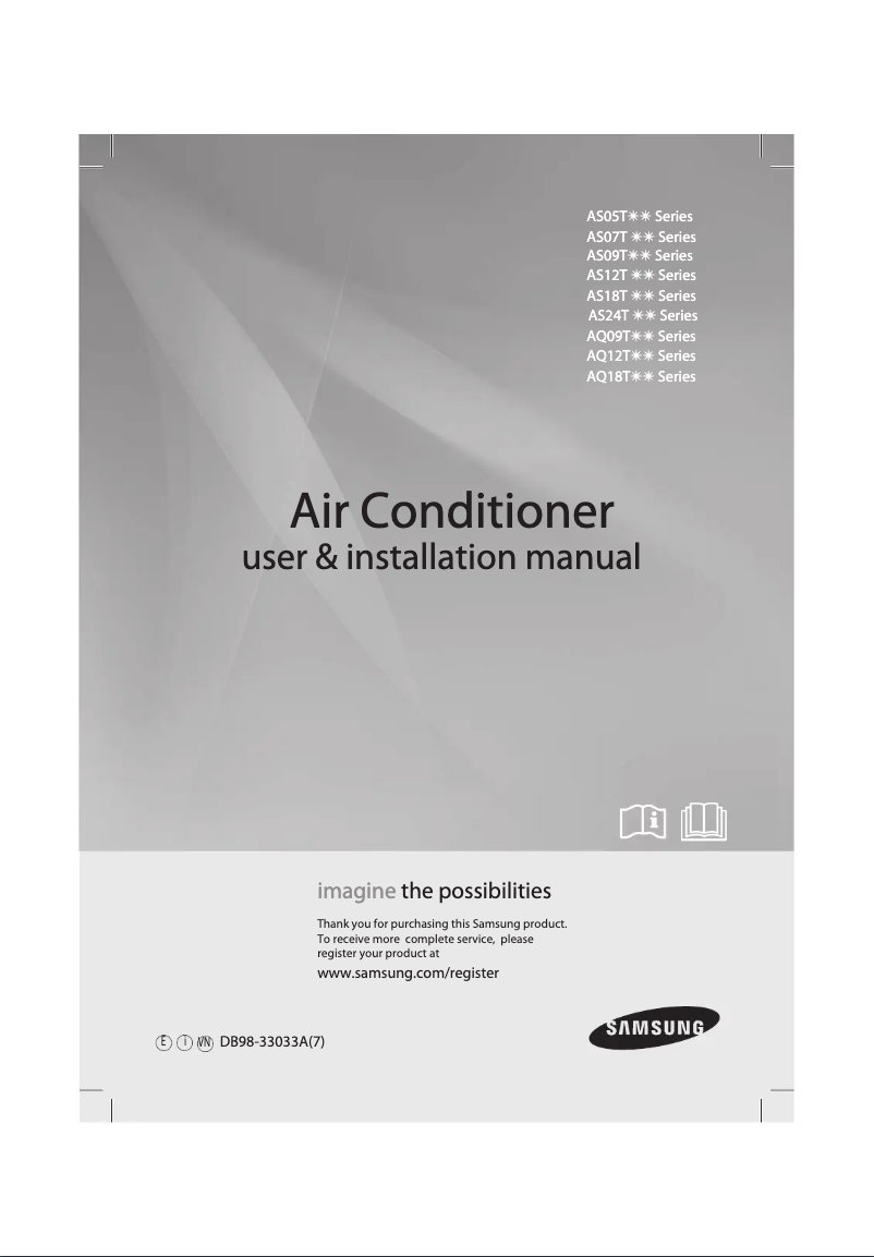 Página 1 del manual Manual de usuario Samsung AS09TUQN