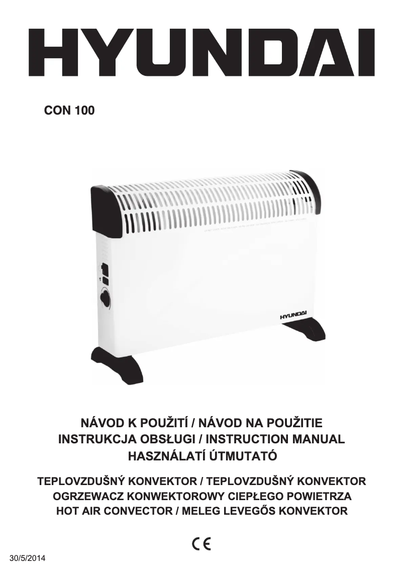 Page 1 de la notice Manuel utilisateur Hyundai CON 100
