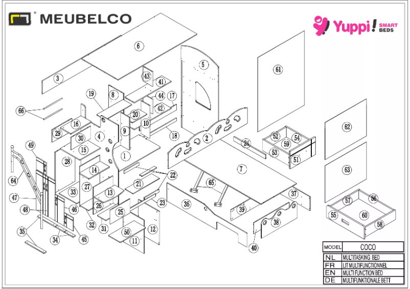 Page n°1 - Manuel utilisateur Meubelco Coco