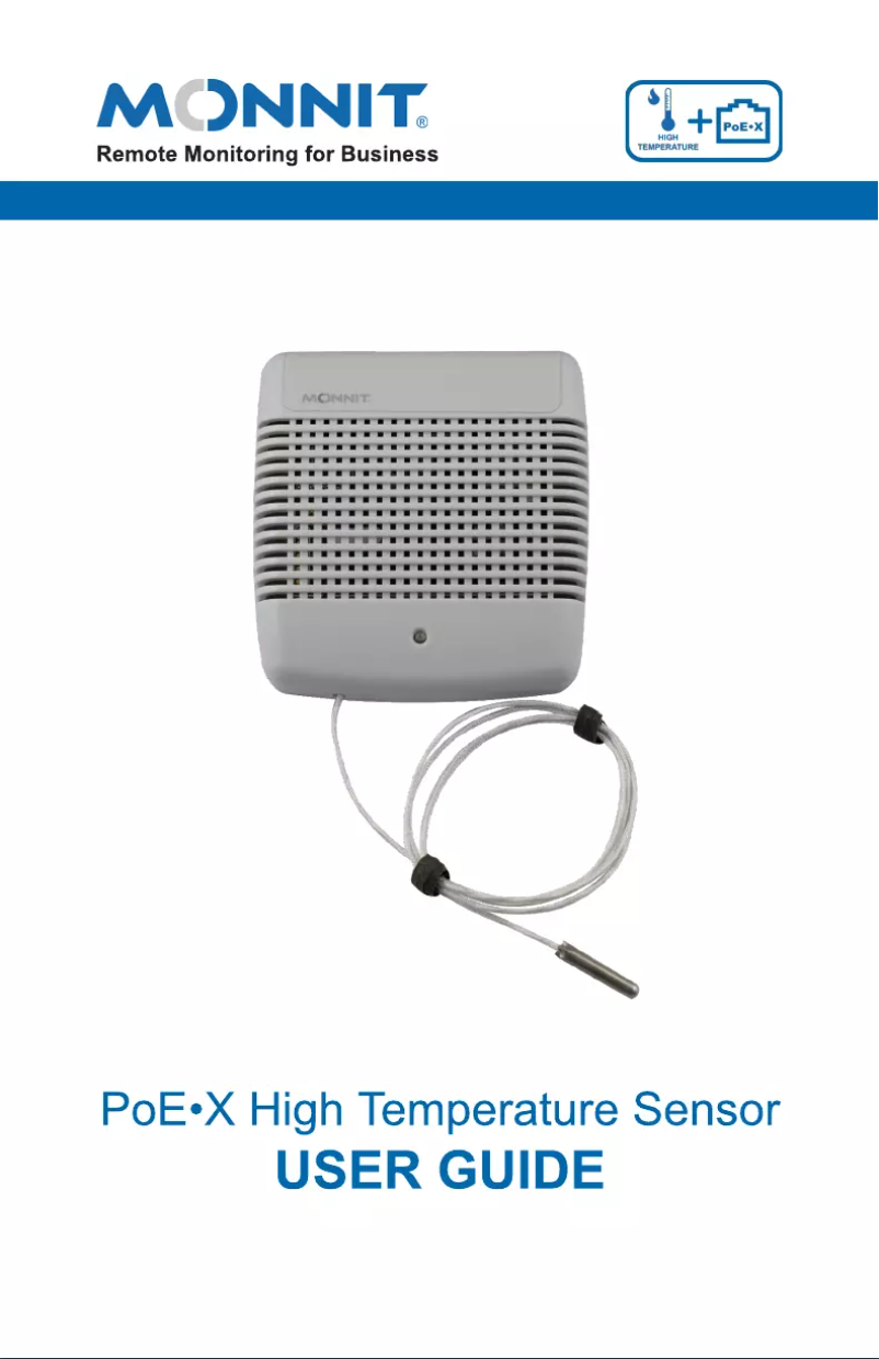 Page 1 de la notice Manuel utilisateur Monnit MNS-P-C1-TS-HT-L03