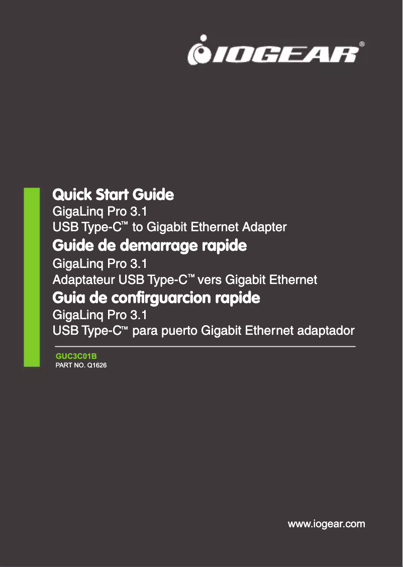 Image de la première page du manuel de l'appareil GigaLinq Pro 3.1