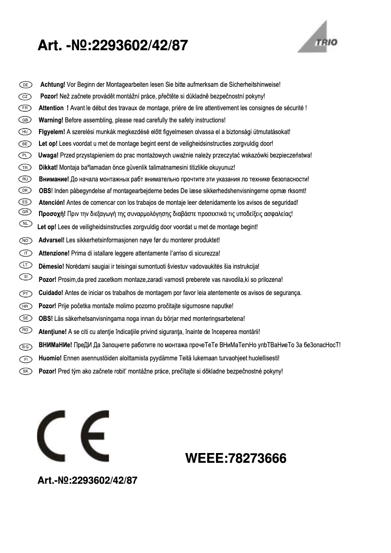 Image de la première page du manuel de l'appareil Thames