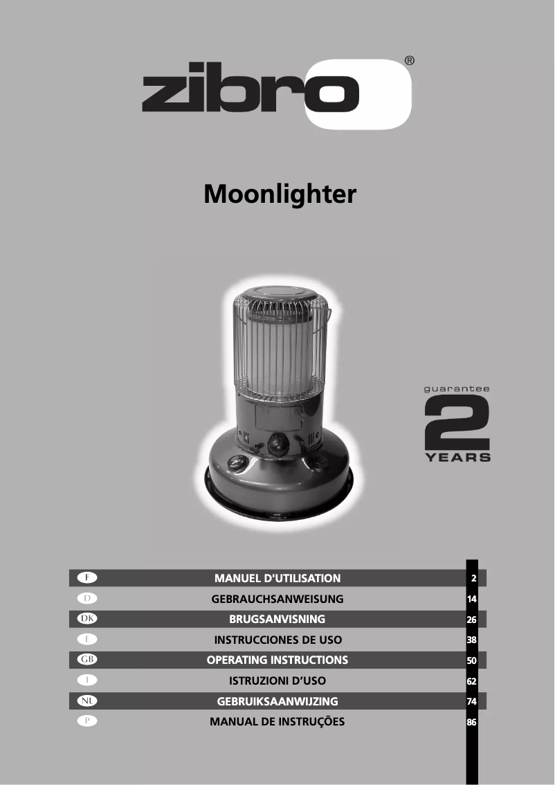 Page n°1 - Manuel utilisateur Zibro Moonlighter
