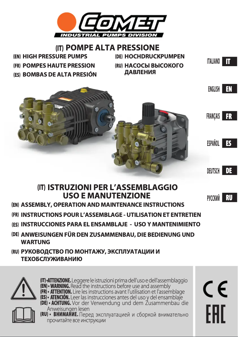 Página 1 del manual Manual de usuario Comet TW HYDR