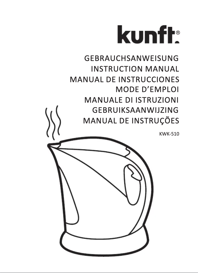 Image de la première page du manuel de l'appareil KWK-510