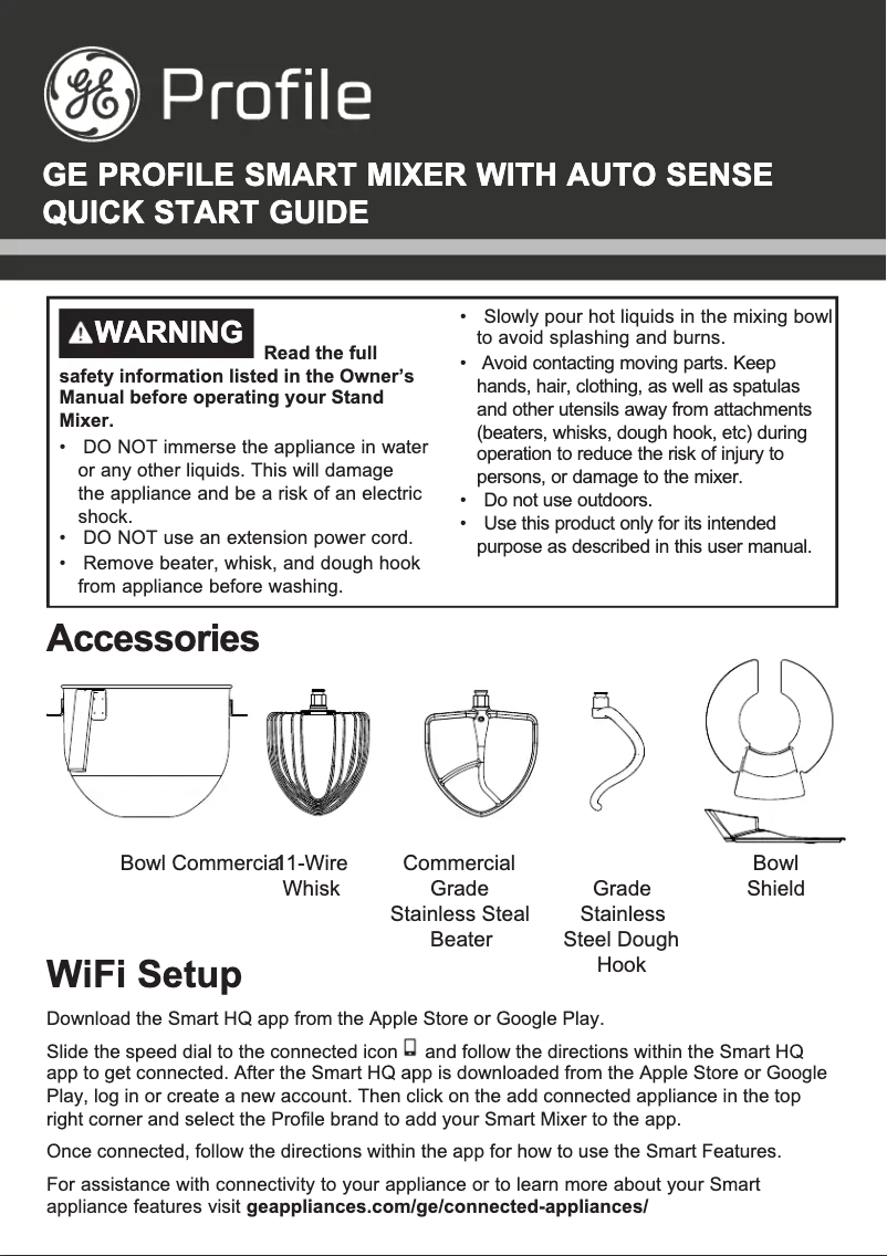 Page n°1 - Manuel utilisateur GE Profile P8MSASS6TBB