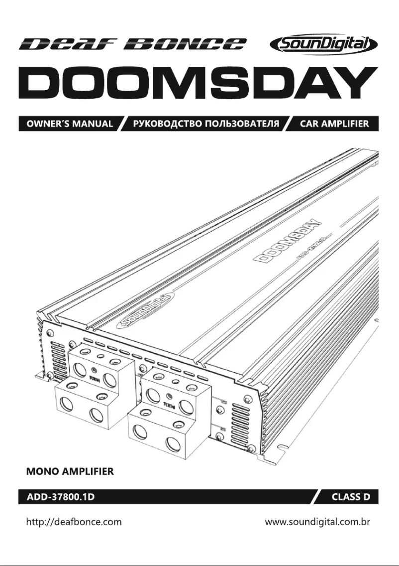 Image de la première page du manuel de l'appareil Doomsday ADD-37800.1D