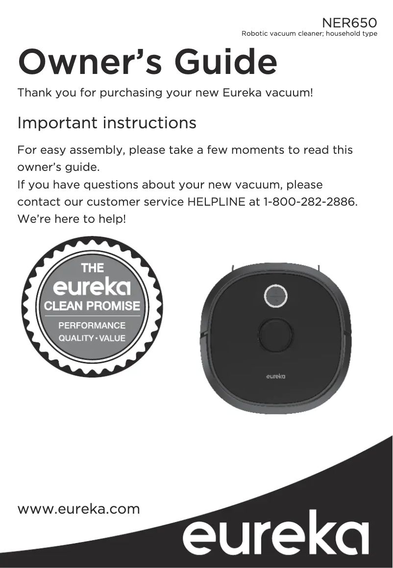 Image de la première page du manuel de l'appareil NER650