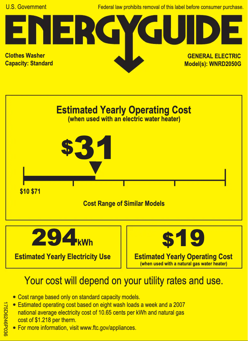Image de la première page du manuel de l'appareil WNRD2050GWC
